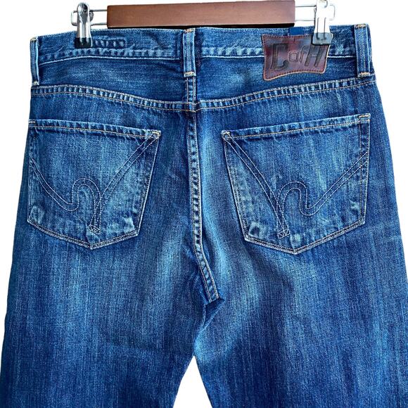 New Citizens of Humanity Evans Men Dark Wash Mid Rise Straight Leg Jeans 32 - Picture 6 of 10